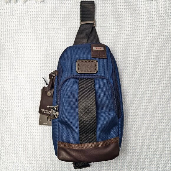 NWT Tumi Alpha Bravo Chest Bag | Ballistic Confirmation Anti-Theft Crossbody Bag - Picture 1 of 6